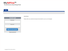 Tablet Screenshot of myadflow.com